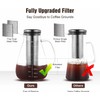 YMMIND Cold Brew Iced Coffee Maker 51oz, Brewed Coffee Pot