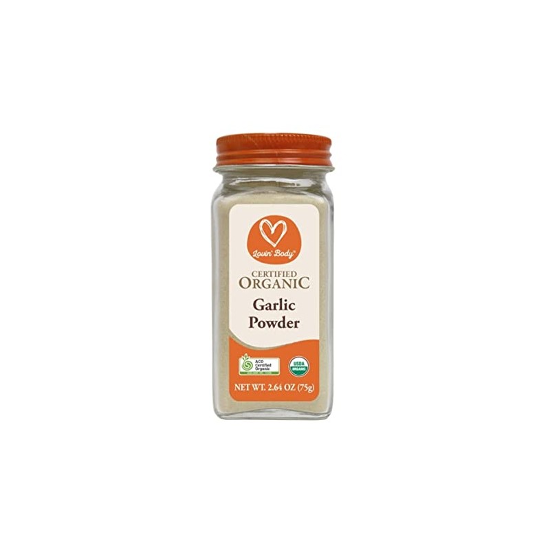 Lovin' Body Organic Garlic Powder, 75 g