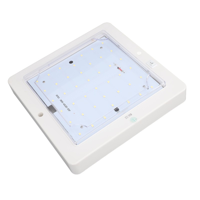 8x8 Inch DC 12‑24V Square RV Cabin Ceiling Lamp 9W