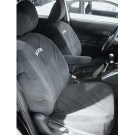 Durafit Seat Covers, Made to fit 2008-2014 Scion XB 2nd Generation Complete Seat Cover Set in Black Velour.