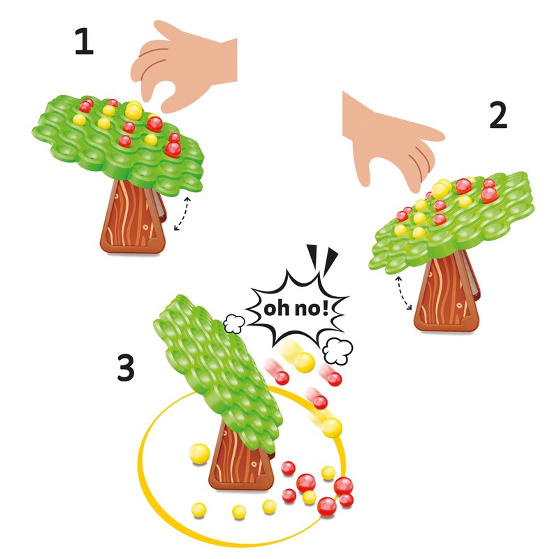 Quercetti - 1041 Stay Apple Balance Tree Game