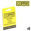 9x Clipper universal Lighter Flints by Clipper