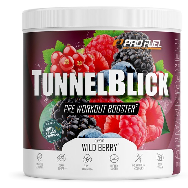 ProFuel Pre-Workout-Booster3 WILD BERRY 440g - unglaublich lecker - TUNNELBLICK