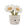 Apricot Lamb Soft Daisy Plant Plush Toy, Stuffed White Flower
