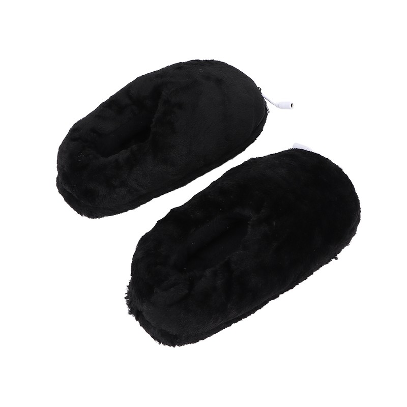 USB Heating Shoes Men Women Washable Outdoor Soft Plush Electric
