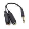 SiYear 6.35mm 1/4" male plug Stereo to 2 Dual 1/4