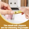Rocutus 2pcs Portable Nail Scissors Set - Adult Pedicure Clippers