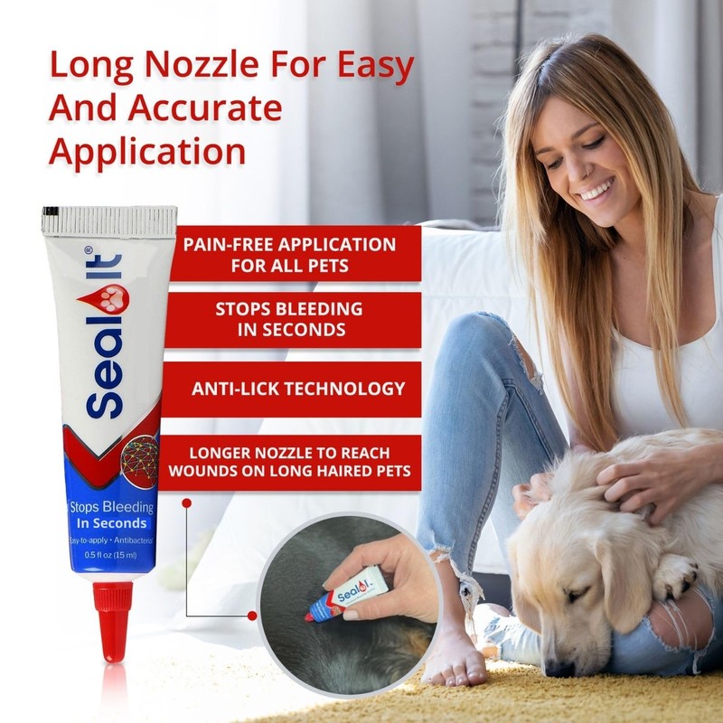 Seal It Dog Wound Care Gel – Styptic Powder Alternative