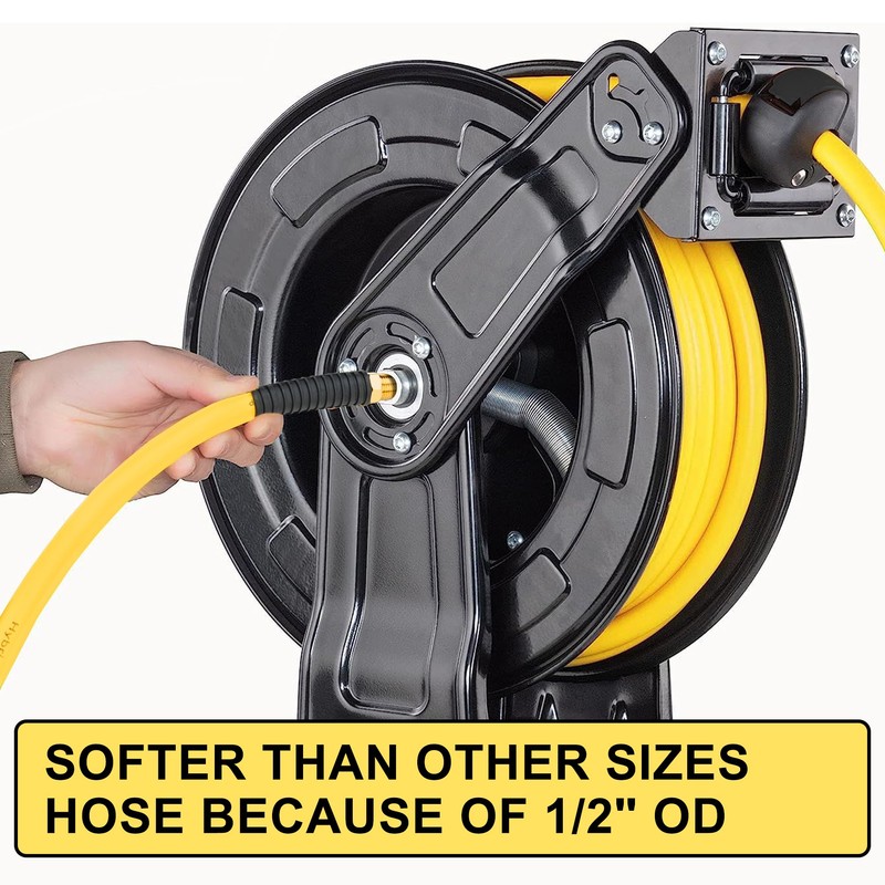 1/2 Inch x 6ft. Hybrid Air Hose with 1/2 in.