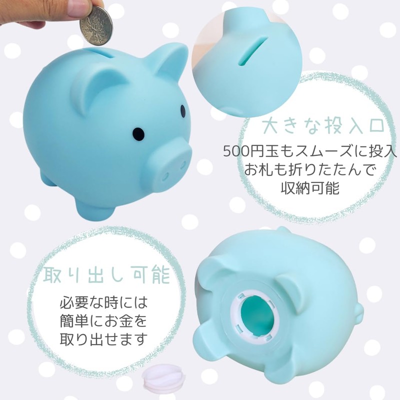 I'm so happy Piggy Bank Cute Pig Money Box Unbreakable