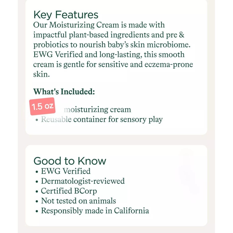 Healthybaby Moisturizing Balm 1.5oz