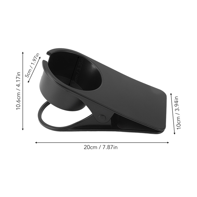 Cup Holder Clip Desk Side Glass Mug Bottle Clamp Stand
