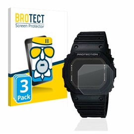 BROTECT Anti-Glare Protective Glass for Casio G-Shock GW-5000-1JF (Pack of 3) Protective Film Tempered Glass Matt [Extremely Scratch-Resistant 9H, Anti-Reflection]