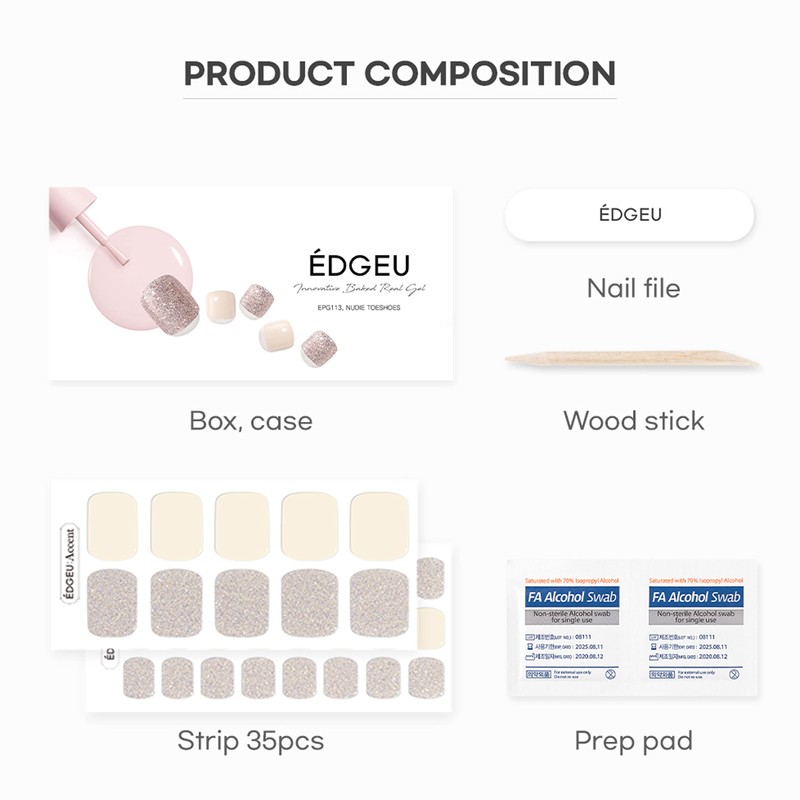 EDGEU SHOP GEL EPG113 NUDIE TOESHOES