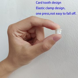 30 Pcs White Plastic Hole Plugs 8mm (5/16") for Cabinet Hardware - Screw Covers (White)