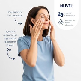 Nuvel Crema Corporal Humectante Anti Edad con Baba de Caracol, 500 ml, Crema Corporal Hidratente