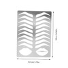 IWOWHERO Stainless Steel Eyebrow Stencil Practice Mold for Salon Use