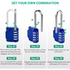 AIHYTU 3.2 Inch Ultra Long Shackle Resettable Combination Padlock, 4