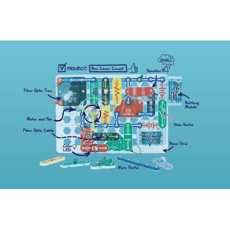 Snap Circuits LIGHT Electronics Exploration Kit | Over 175 Exciting