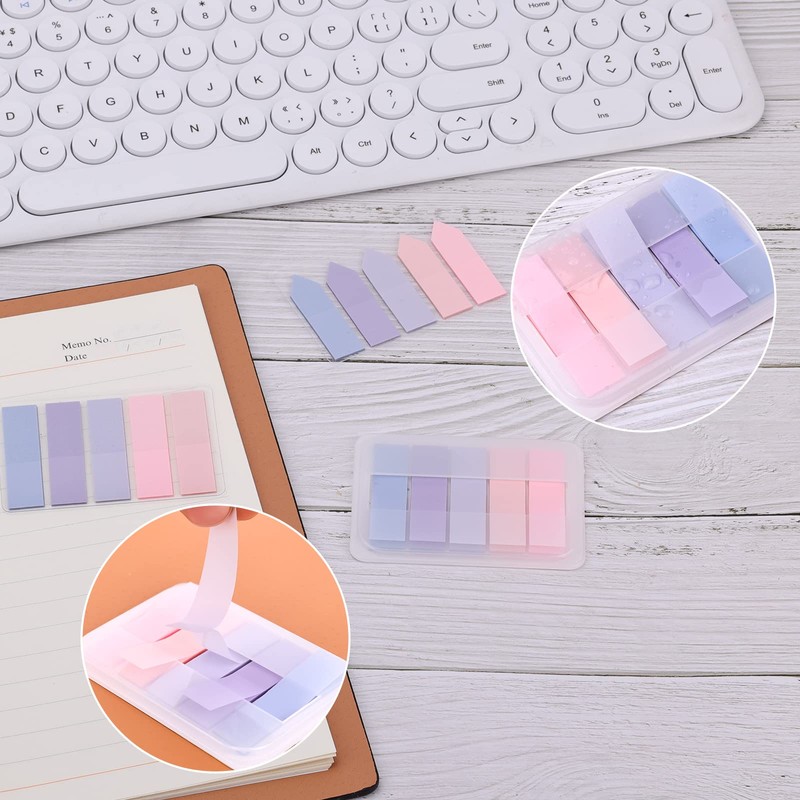 AIEX 600 Pcs Sticky Indexing Tabs, Writable Sticky Index Tabs
