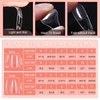 YSUVIN Nail Tips, Pack of 240 Fake Nails, Transparent, 12