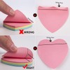 Sticky Notes - 1000 Sheets Heart Mixed 4 Color Bulk