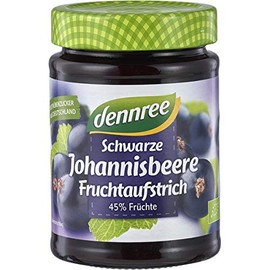 dennree Blackcurrant Fruit Spread (340 g) - Organic