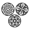3pcs Modern Kitchen Trivets Waterproof Hollow Carved High Temperature Resistance