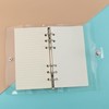 A6 Binder Cover, Clear Soft PVC 6 Hole Ring Binder