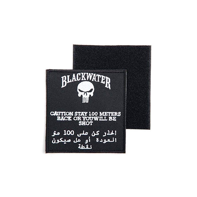 Fabric emblem Blackwater 100 m with hook and loop tape