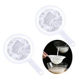 GYWHOOFT 2 Strainers Filtration Separation Netting Handheld Filtration Net Brine Shrimp Shell Egg Separation Aquarium Cleaning Red Bug Bait Cleaning Impurity Filtration (80, 200 Mesh)