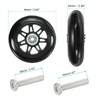 PATIKIL Replacement Luggage Suitcase Wheels Repair Kit, 90mmx24mm Wear-Resistant &
