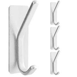 Paoli Heavy Duty Adhesive Hooks,Self-Adhesive Hooks Multiple Colors and Styles 33 lb Maximum Load for Home Schools and Offices（4pc）