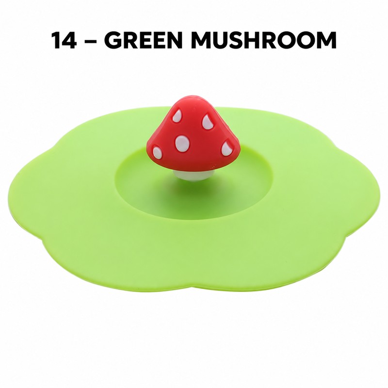 10cm Silicone Cup Cover for Drinks – Heat-Resistant Dustproof Suction