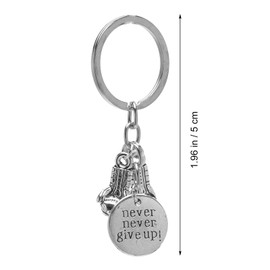 Homoyoyo Stainless Steel Boxing Glove Keyring - Motivational Gift for Martial Arts Fans - Creative Jewellery Pendant for Keychains, Bags, Backpack (Gift Idea for Christmas, Birthdays, silver