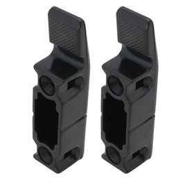 Create idea 2pcs Multi-Clip Clip Connector Bracket Mounting Plate Suitable for Most Wall Panels Baseboards Fascias Cladding Black (64x15x15mm)