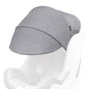 Manito Sun Shade Extender/Auxiliary Canopy for Car Seat (Black Grey)