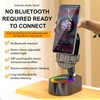AKLLCCR Wireless Induction Audio Bluetooth Speaker 5in1 Phone Holder Emergency