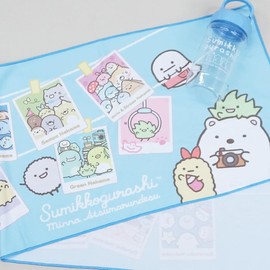 Inukai Towel Sumikko Gurashi (Cool Towel) Bottled Cooling Face Towel, Summer, 35.4 x 11.8 inches (90 x 30 cm), Atsumaru