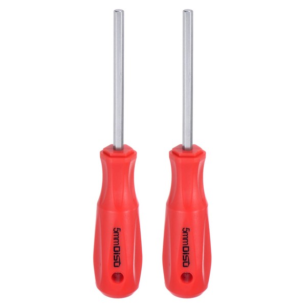 HARFINGTON 2pcs Hex Magnetic Wrench Screwdriver 5x75mm Hex Key Metric