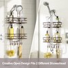 SRIWATANA Shower Caddy Organizer Hanging Over Head, Bathroom Shower Rack