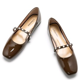 Mary Jane C.Paravano Mary Jane Flats for Women Ballet Flats Mary Jane Shoes EU 41 US 10.5