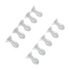 10pcs Hearing Amplifier Dome Silicone Ear Tip Earplug Replacement Accessory