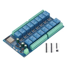 16 Channel Relay Module Board 16 Channel Relay Development Board Stable ESP32-WROOM for Smart Home DC5-12V