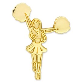 PinMart's Cheerleader Chenille Pin - 10 Pack