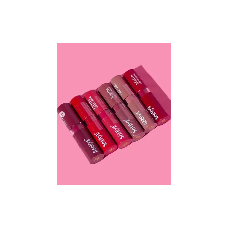 Set De 6 Lapices Labiales Efecto Matte Tonalidad Vibrante