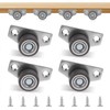 Set of 4 Mini Caster Wheels for Furniture,Side Mount Casters,Heavy