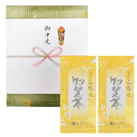 Ocha no Yamaokuen Ocha Gift Chirocha Tea 3.5 oz (100 g) x 2 Packs (7.1 oz (200 g) (Simple Packaging, Comes with Medium Iron Included)