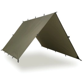 AQUAQUEST Defender 10x7 Camping Tarp - Waterproof, Olive Drab, Outdoors