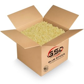 GlueSticksDirect Hot Melt Glue - HM-058 - Bulk Fast Setting Hot Melt Adhesive Chips - Great for Coated & Wax Impregnated Board- 25 lbs Bulk - Made in USA